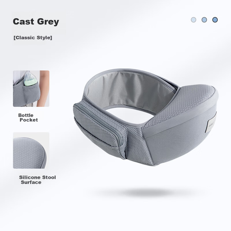 Betis Waist Stool Baby Carrier Front Carry Waist Stool 0-36 Months Dual Use Baby Carrier Mos Blue