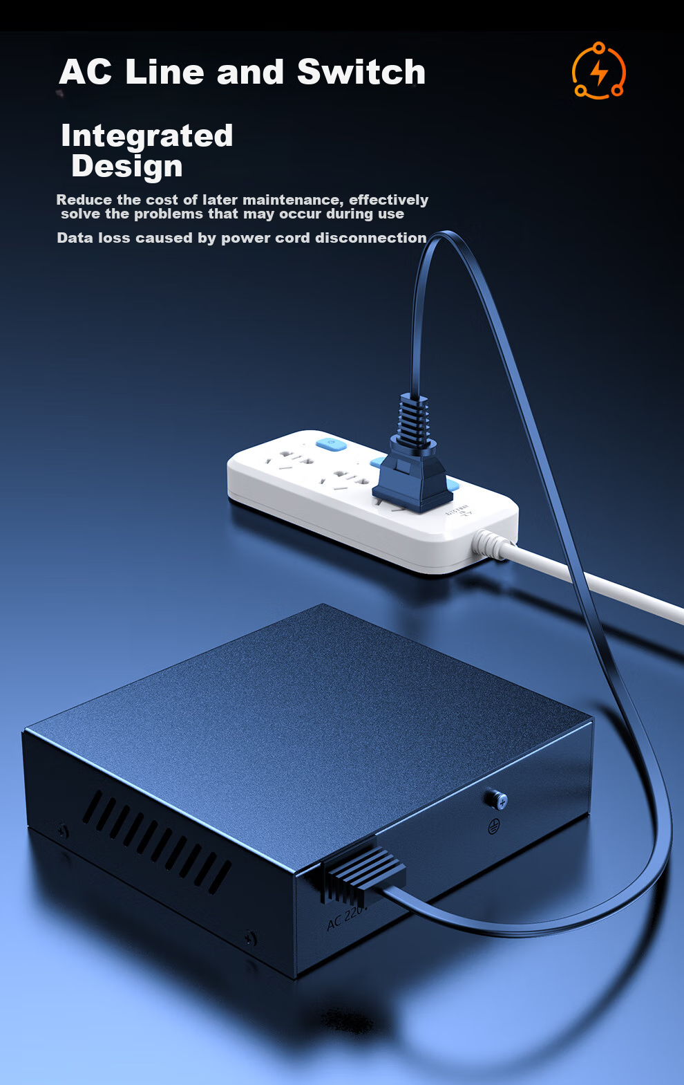 Huigu Gigabit 19-Port POE Switch, 16 Gigabit POE + 2 Gigabit Ports + 1 SFP Optical Port, Camera AP Network Cable Power Supply Switch Splitter HG-1018FP 7