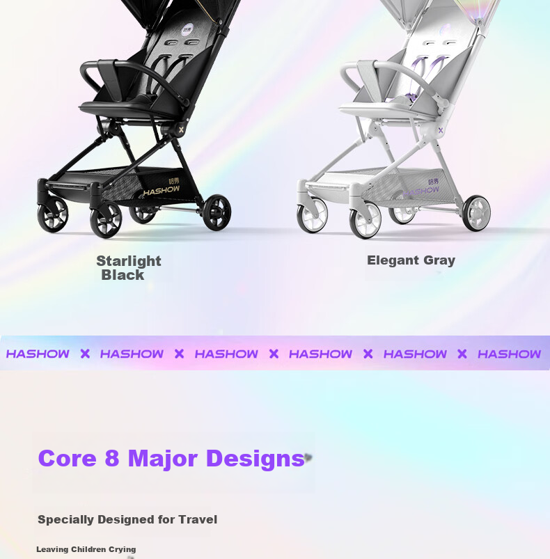 HaXiu X3pro Explorer Baby Pocket Stroller Foldable Lightweight Convertible Toddler Pram 6