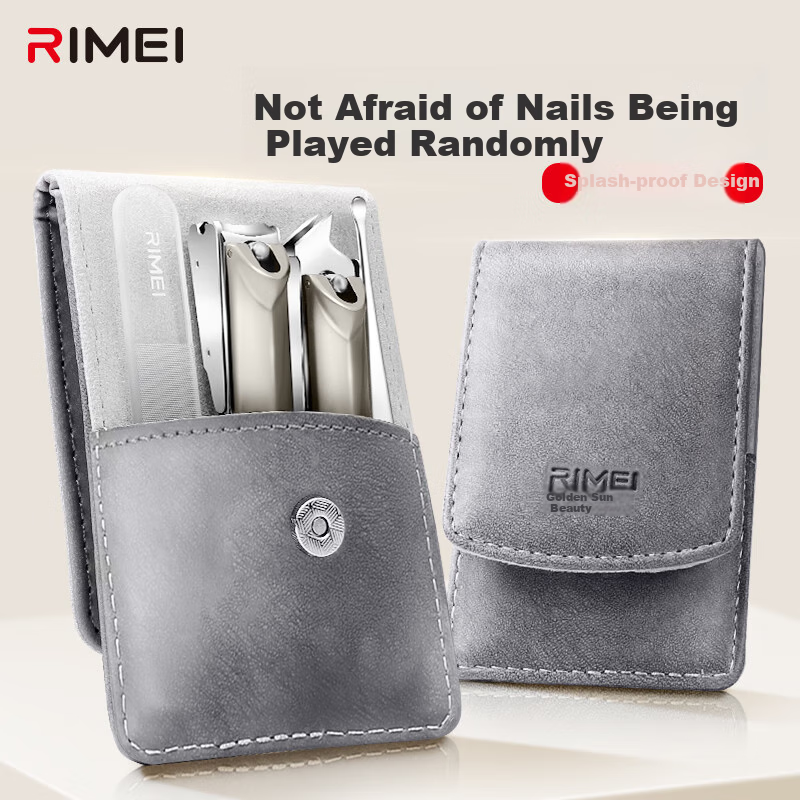 Jindarimei Nail Clipper Set, Complete Four-Piece Kit, Anti-Splash Nail Clippers, Large Nail Scissors, Manicure Tools, Diagonal Nail File