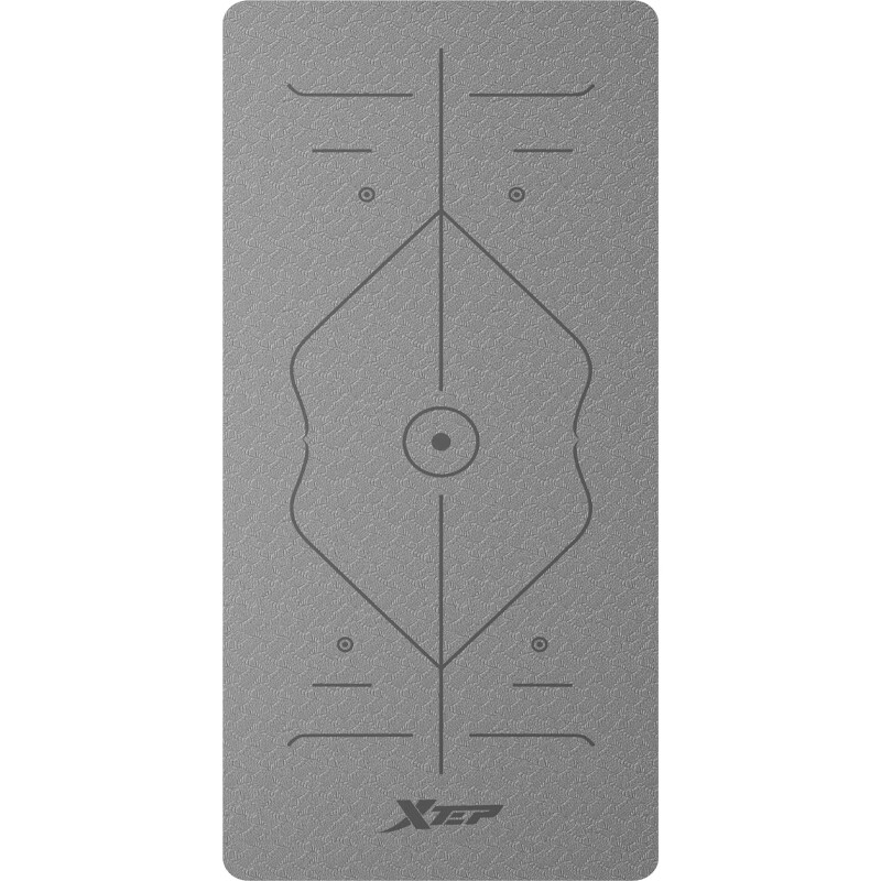 XTEP Men's Yoga Mat Extended 2m Thickened Wide Professional TPE Non-Slip Shockproof Soundproof Exercise Mat