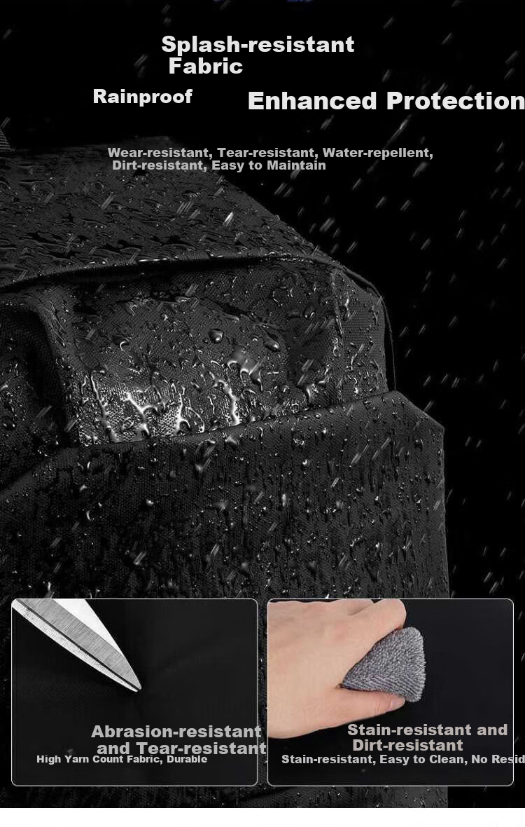 Huili Backpack for Men, Large Capacity Business Travel Backpack, Lightweight Waterproof Laptop Bag, Schoolbag for Middle School, High School And College Students 6