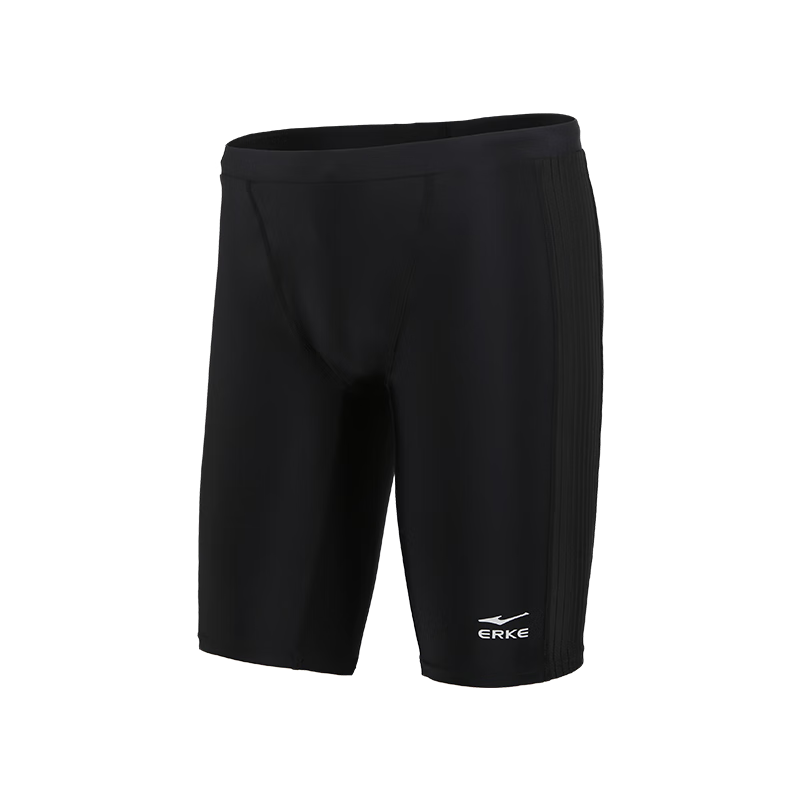 ERKE Men's Swim Trunks Square Leg Five-Point Quick-Dry Non-Cling Professional Swimming Gear Spa Swimwear