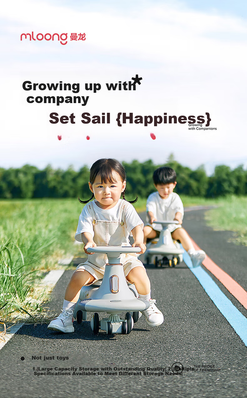 Manlong Peanut Twist Car, Anti-Rollover Gift, Toy for Children 1-3 Years Old, Birthday Present for Boys And Girls 4