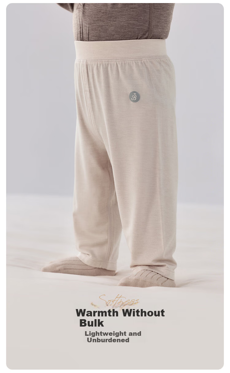 Babylove Infant And Toddler Pants, Sleepwear for Autumn And Winter, Casual Home Pants for Baby Boys And Girls, Solid Color Leggings, Warm High-Waist Autumn Pants 1
