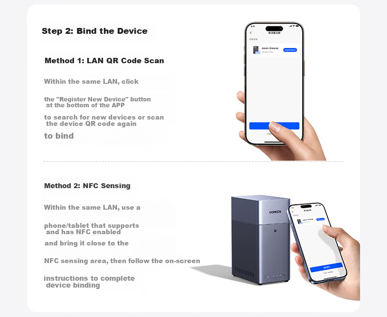 UGREEN Private Cloud DH2300, 8GB Dual-Bay NAS Network Storage, Personal Cloud AI Home Hard Drive Server, Mobile NFC One-Touch Connection, Photo Album Backup, Phone And Tablet Expansio 63