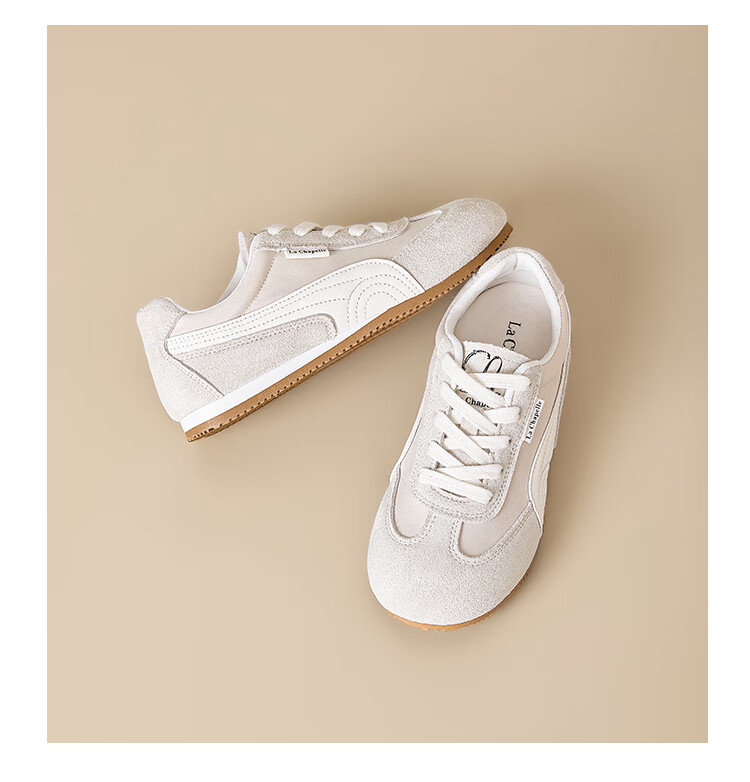 La Chapelle Women's Casual Low-Top Sneakers Beige Size 40 Model 6626-3 17