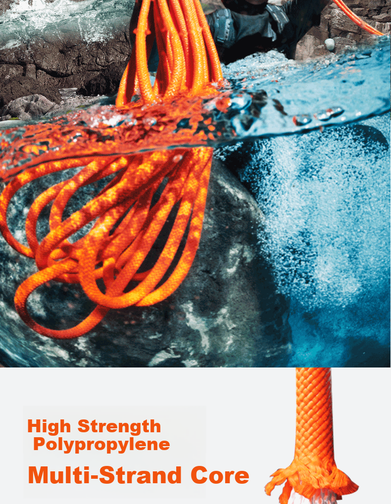 Kanle Outdoor Safety Rope, Climbing And Rock Climbing Rope, High-Altitude Work National Standard Flood Rescue Floating Lifeline, 6mm/10 Meters 9