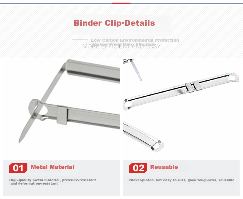 Jindeli, 50 Sets/box, 80mm Durable Metal Ring Binding Clips, Two-Hole Puncher, Simple File Binding Strips, Pressure Strips, 2-Hole Closed Loose-Leaf Fasteners, OS1078 6