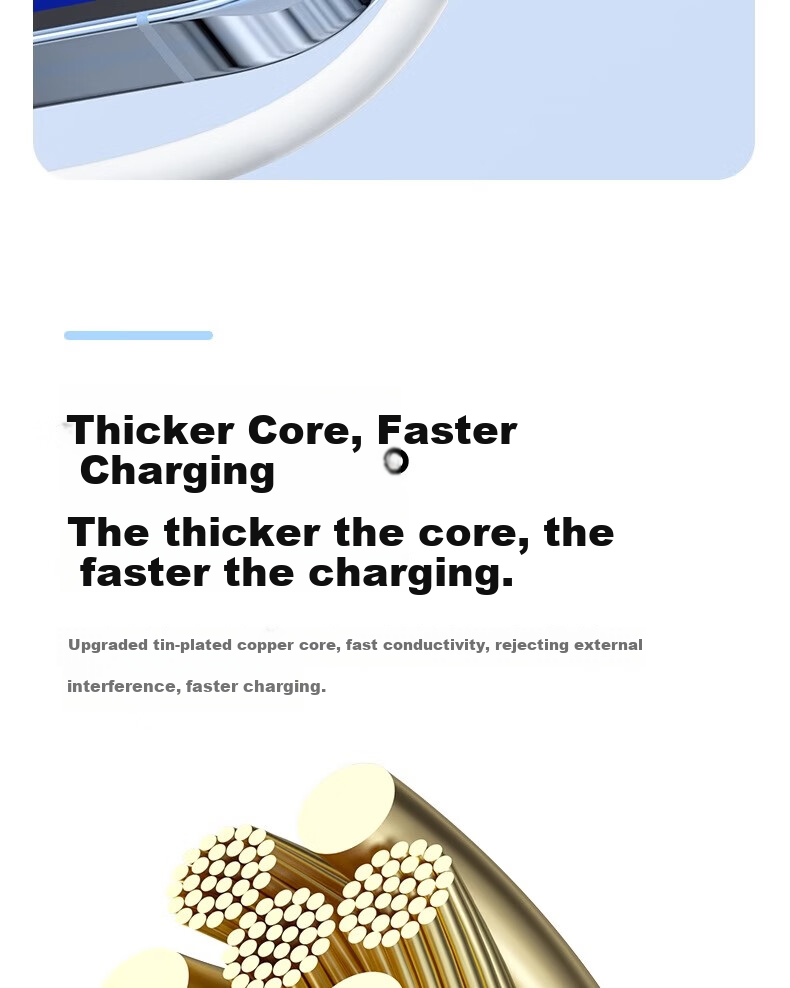 Nengshi Apple Charging Cable with Angled Head, Fast Charging Data Cable for IPhone 14/13/12/11/XR/8 Plus Phones, IPad Tablets, USB Car Charger Cable, 2 Meters 7