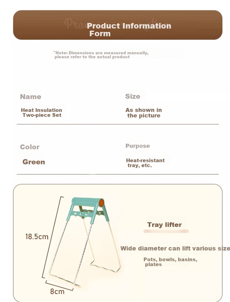 Dipuer 304 Stainless Steel Anti-Scalding Bowl Gripper, Steaming Plate Tongs, Bowl Lifter, Pot Lid Grabber, Dish Carrier 3