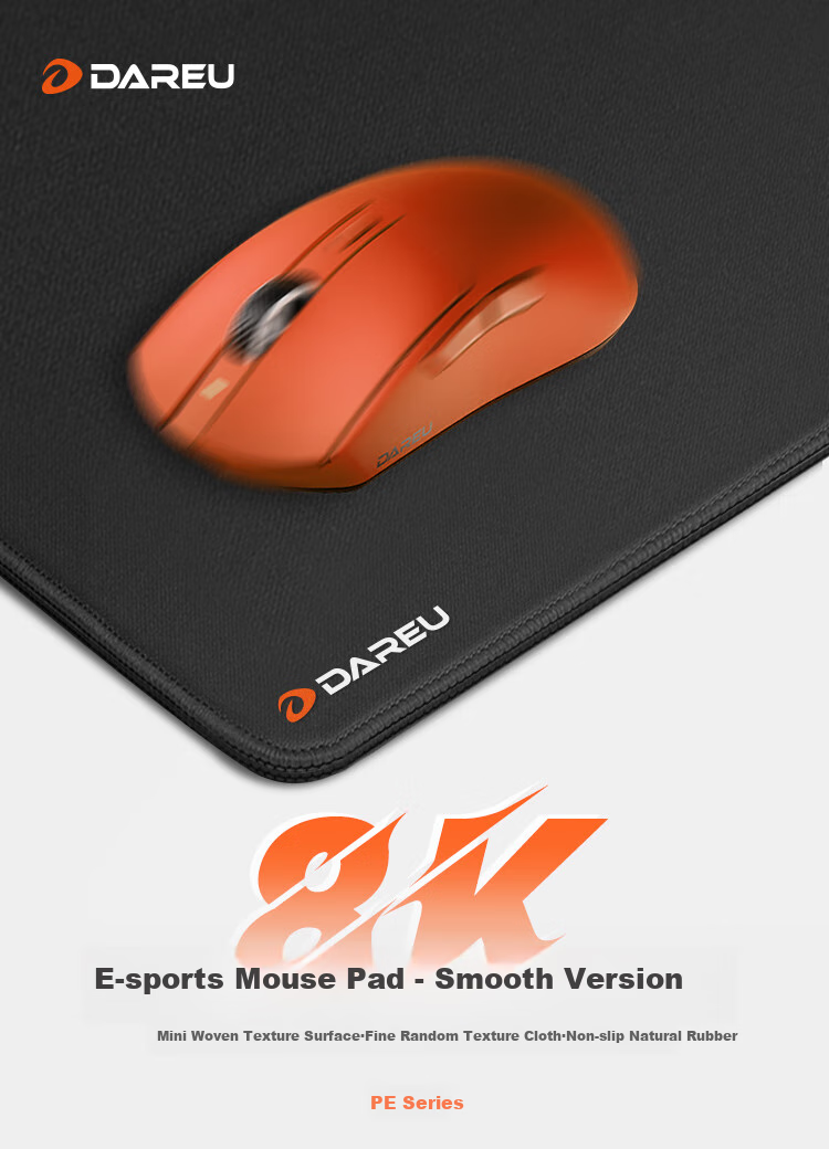 DAREU Gaming Mouse Pad, FPS Smooth Thickened Mouse Pad, Sweat-Resistant Wear-Resistant Medium-Sized CSGO/Counter-Strike Desk Pad, Random Texture Fine Surface 350*300*5mm 1