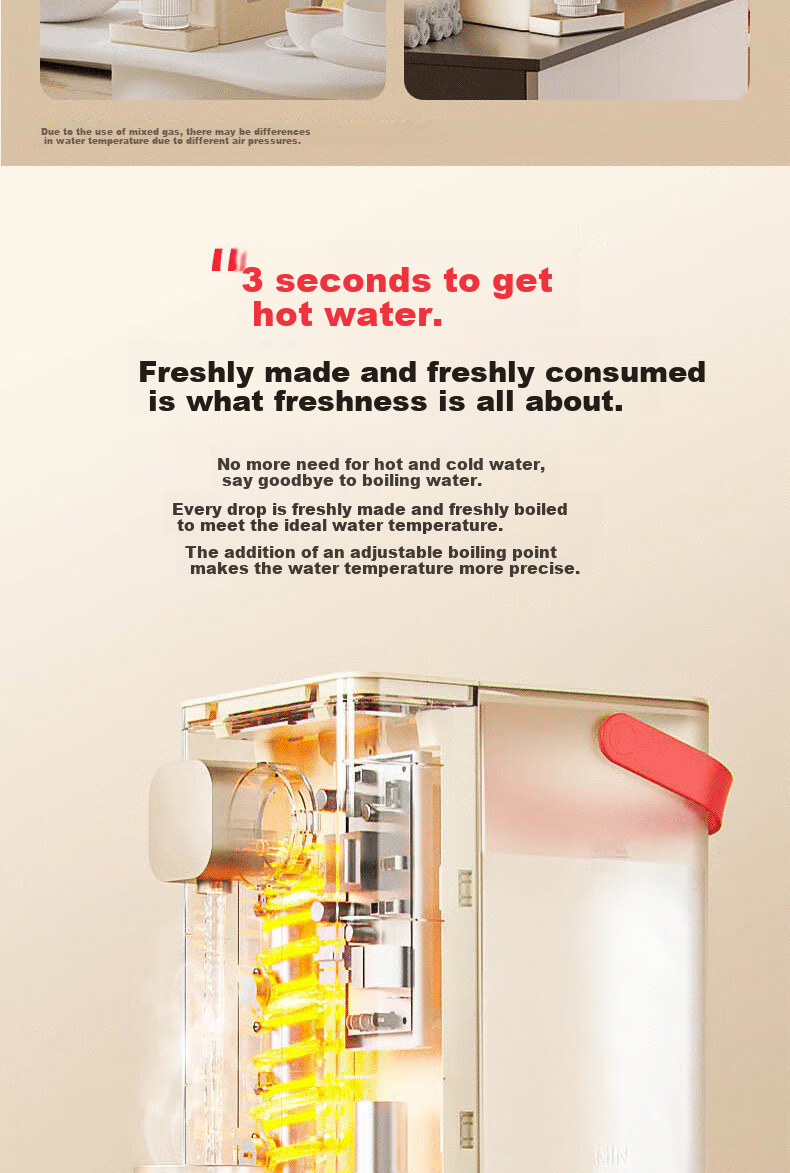 Anjier Instant Hot Water Dispenser, Home Desktop No-Installation All-In Machine, Portable Milk Maker And Direct Drinking Machine, Small Electric Kettle Y3692 4
