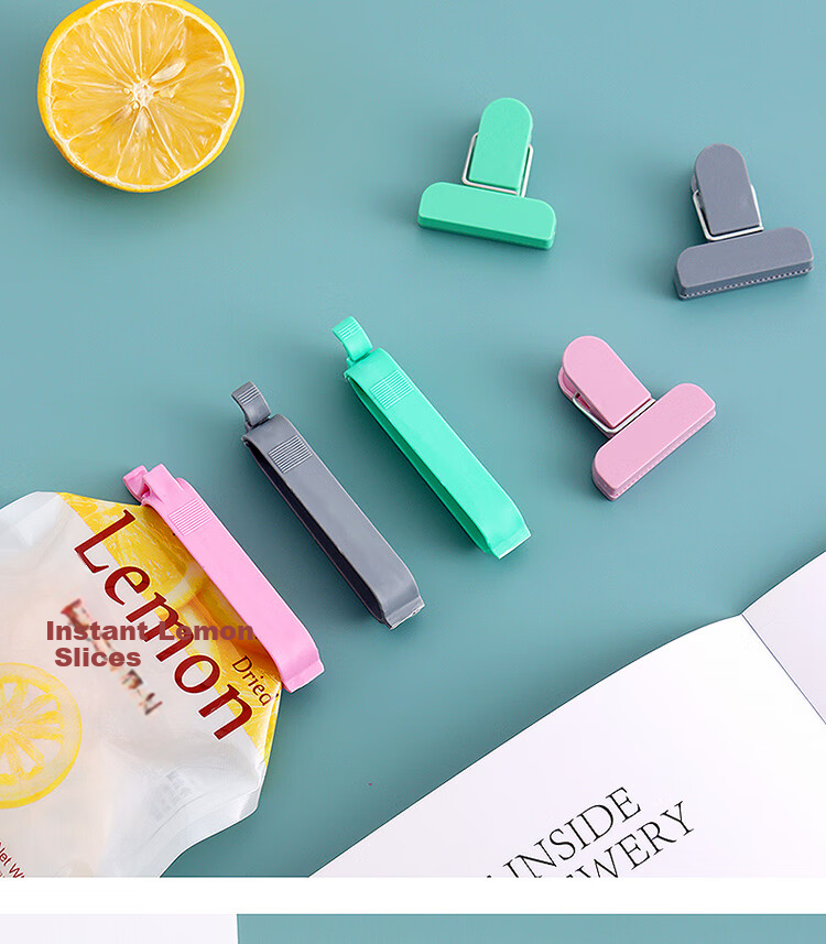 BJ Food Sealing Clips Snack Sealing Clips Kitchen Food Storage Bag Sealer Tea Bag Clips 12 Pieces 18