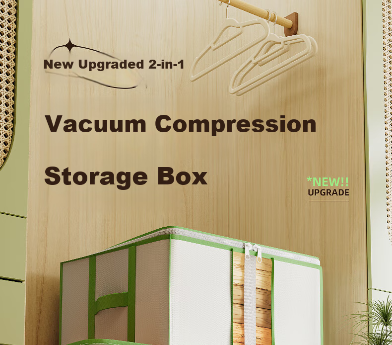 Taili Vacuum Storage Bags, Fabric Storage Boxes for Clothes And Quilts, Foldable Organizer Bags, 50L Medium Size 1