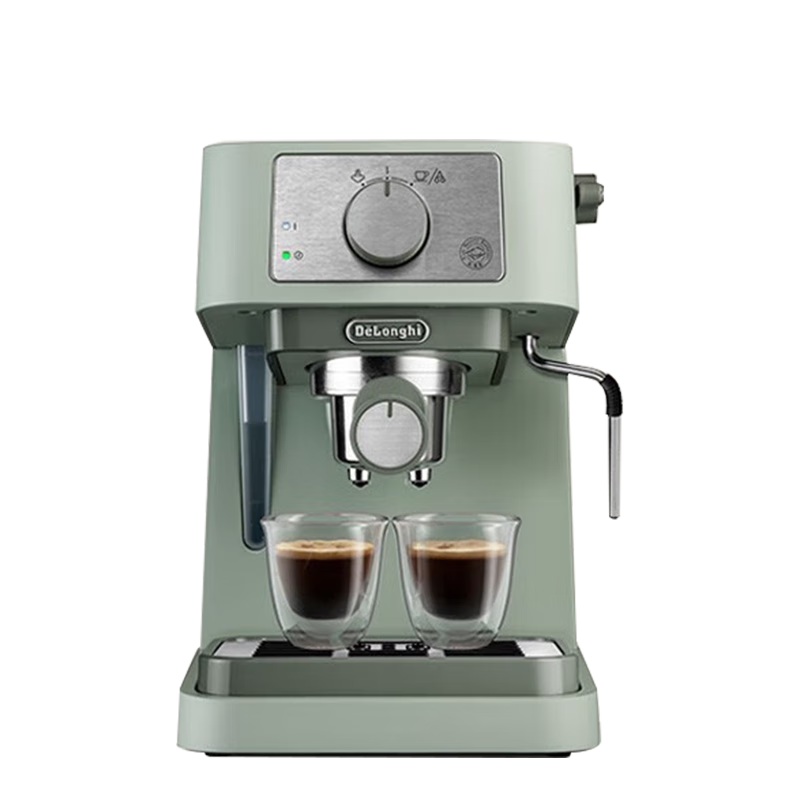 Delonghi Semi-Automatic Coffee Machine Home Small Electronic Dual Temperature Control Auto Shut-Off Upgraded EC255.GR