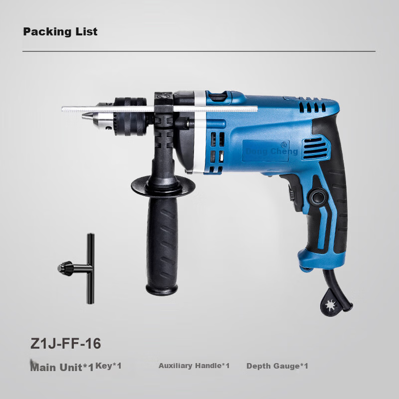 Dongcheng 710W Impact Drill, Household Electric Hand Drill, Corded Power Tool, Multi-Functional Electric Drill Z1J-FF 2