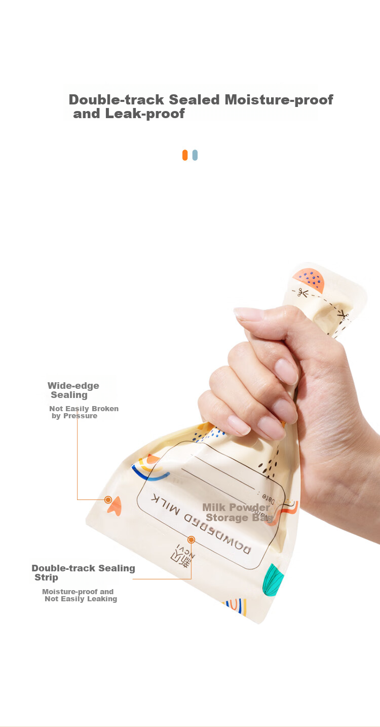 Xenbea Disposable Milk Powder Storage Bags, Thick Leak-Proof Milk Powder Dispensing Bags, 30 Pieces, 9168-2 7