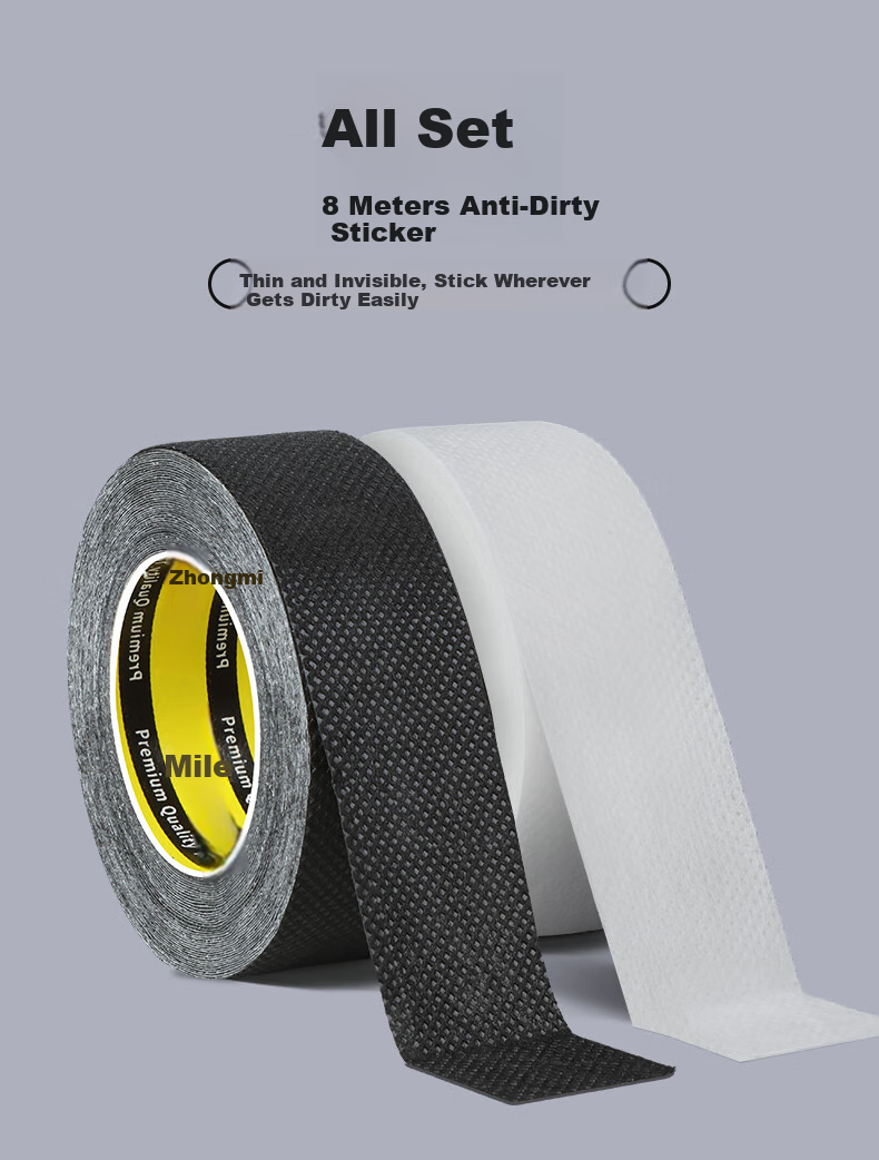 Mileqi Collar Anti-Stain Sticker, Disposable Breathable Sweat-Absorbing Patch, for Shirt Collar And Hat Brim, Inner Sticker, 2.5cm X 8m [1 Roll] - White 4