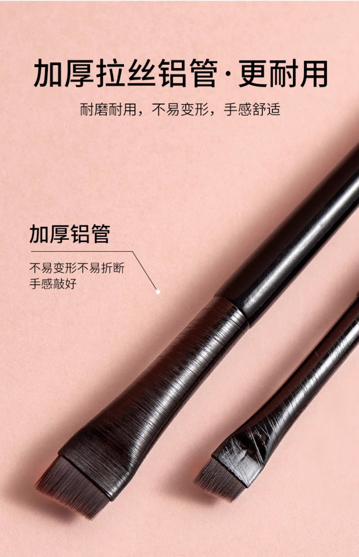 Dikalu Eyeliner Brush A102, Flat Head Angled Eyebrow Brush for Lower Lash Line And Under-Eye Area 3
