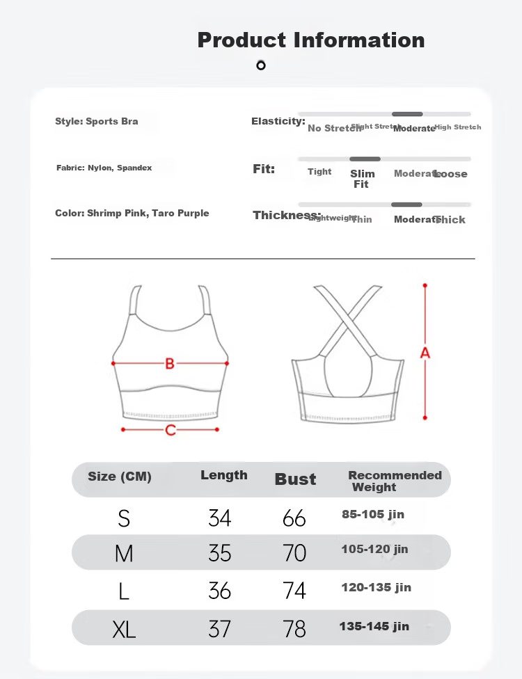 Dushiliren Women's Sports Bra, High-Impact Shock-Absorbing, Push-Up, Yoga Backless Vest, Running Training Fitness Bra for Outer Wear 9