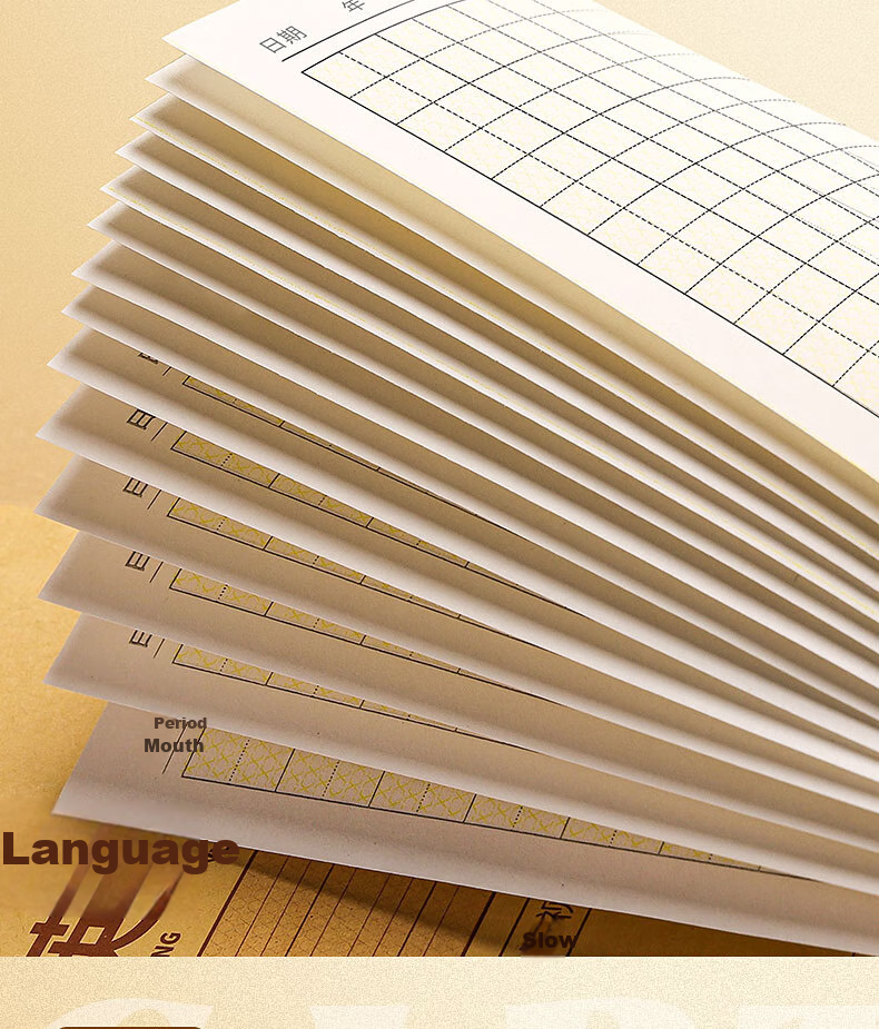 Kabaxiong Eye-Protecting Thick Pinyin Workbook for Homework, 36K/160 Sheets Nationwide Standard, Elementary School First And Second Grade, Kindergarten Transition Practice Book, Pinyin Workbook, Pack of 10, 8 Lines And 6 Columns 9