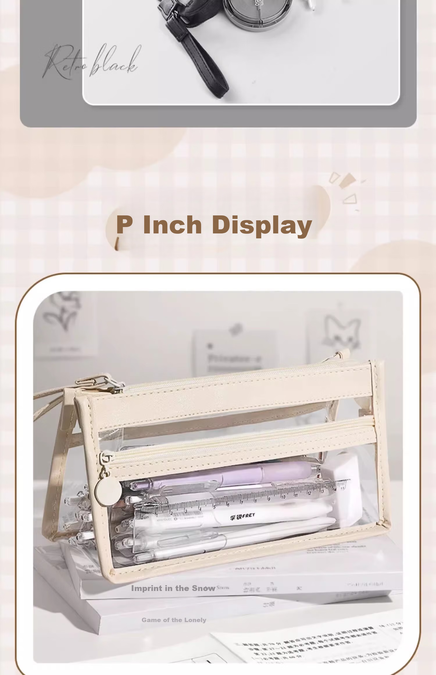 Shuxing Three-Layer Transparent Pencil Case, Exam-Specific Large Capacity, High School Entrance Exam Stationery Bag, Aesthetically Pleasing Simple Pencil Box, for Girls And Boys in Primary And Secondary Schools 15
