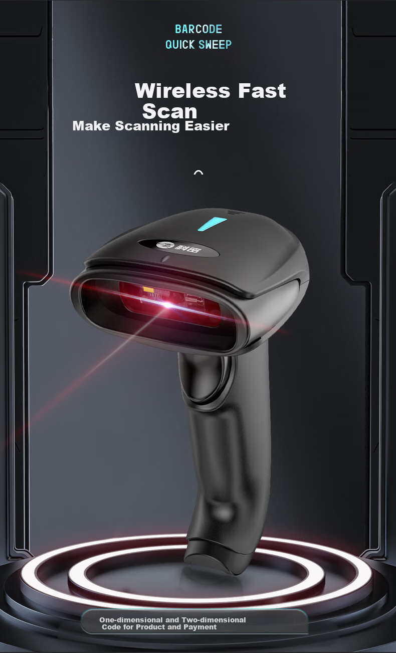 Comet Wireless Barcode Scanner Gun for Pharmaceutical Traceability, Supermarket POS Payment, Medical Insurance UDI Code, Warehouse Logistics Inventory, QR Code and Barcode Reader Compatible with Samsu 2