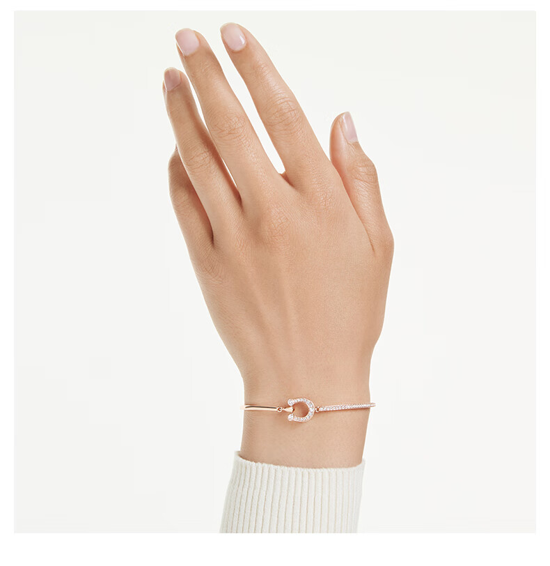 SWAROVSKI Swarovski Golden Horseshoe Bracelet Bangle Qixi Valentine's Day Birthday Gift 5741461 9