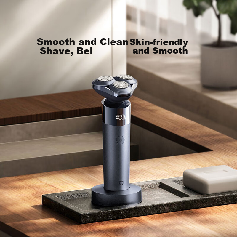 Mijia [Mid-Autumn Festival Gift] Electric Shaver S302, Xiaomi Rotary Razor, Double-Ring Curved Blade Net, Floating Close-Shave Razor, Gift for Father Or Boyfriend on Holidays