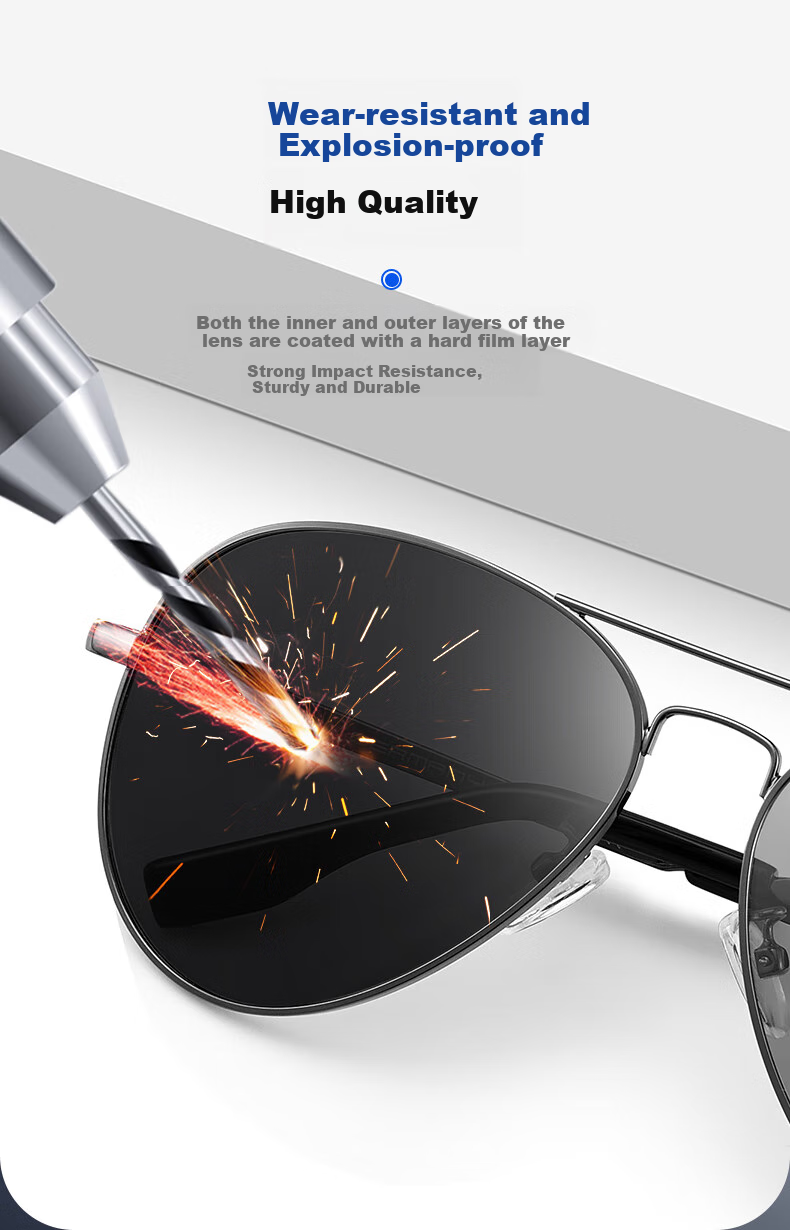 Jiaboli Polarized Sunglasses for Men, Driving-Specific Sunglasses, Fishing Lenses, Photochromic Day And Night Use, UV Protection, High-Intensity Light, Night Glasses 6