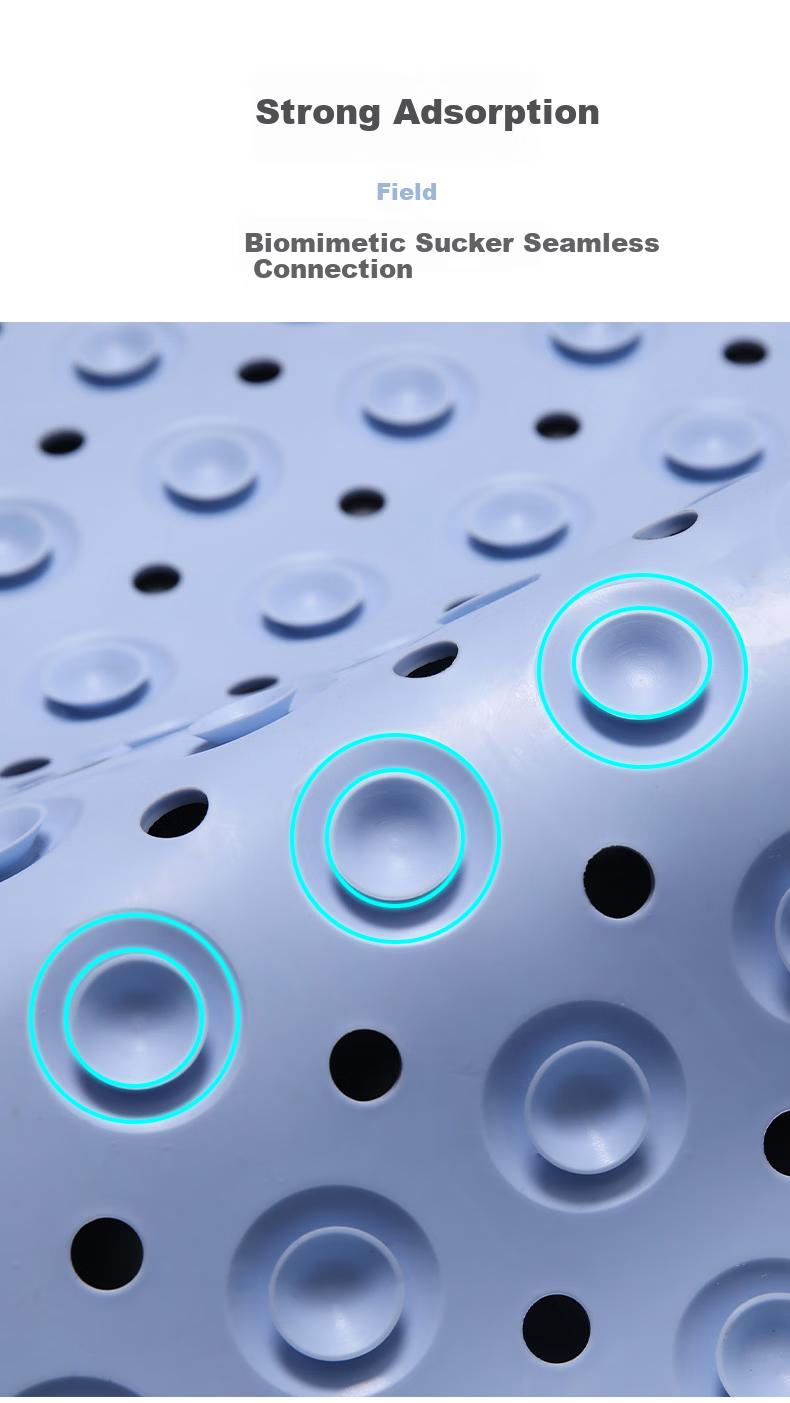 Yagao Bathroom Non-Slip Mat, Bathroom Anti-Slip Floor Mat, Toilet PVC Shower Mat with Suction Cups, 40*100 5