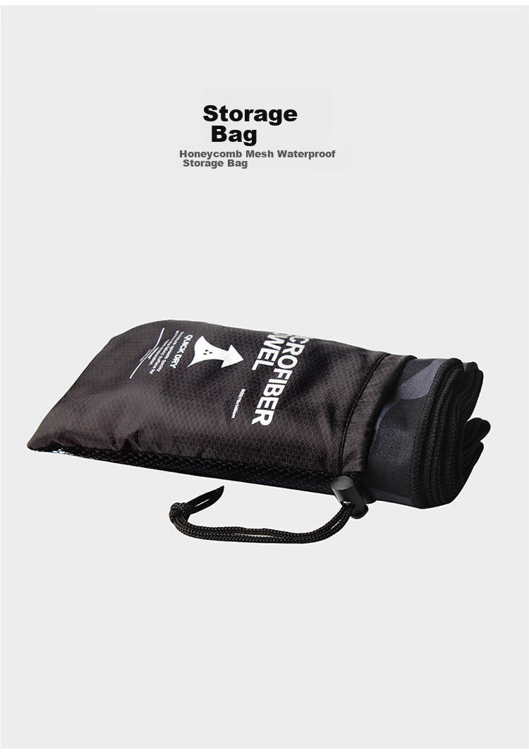 TOSWIM Quick-Drying Bath Towel, Swimming Towel, Sports Fitness Absorbent Towel, Travel Towel, Fast-Drying, Black And Silver, 140*70 12