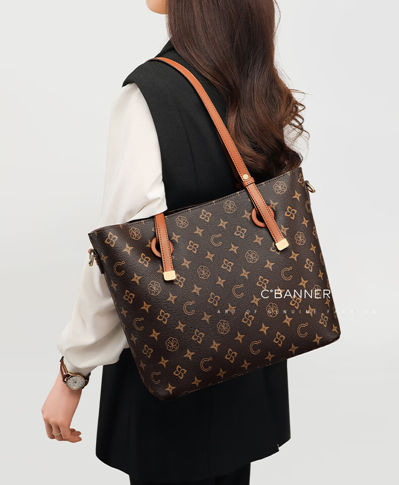 C.BANNER Women's Tote Bag Large Capacity Crossbody Shoulder Bag Mother-Child Bag Birthday Gift Premium Feel for Girlfriend Wife 1