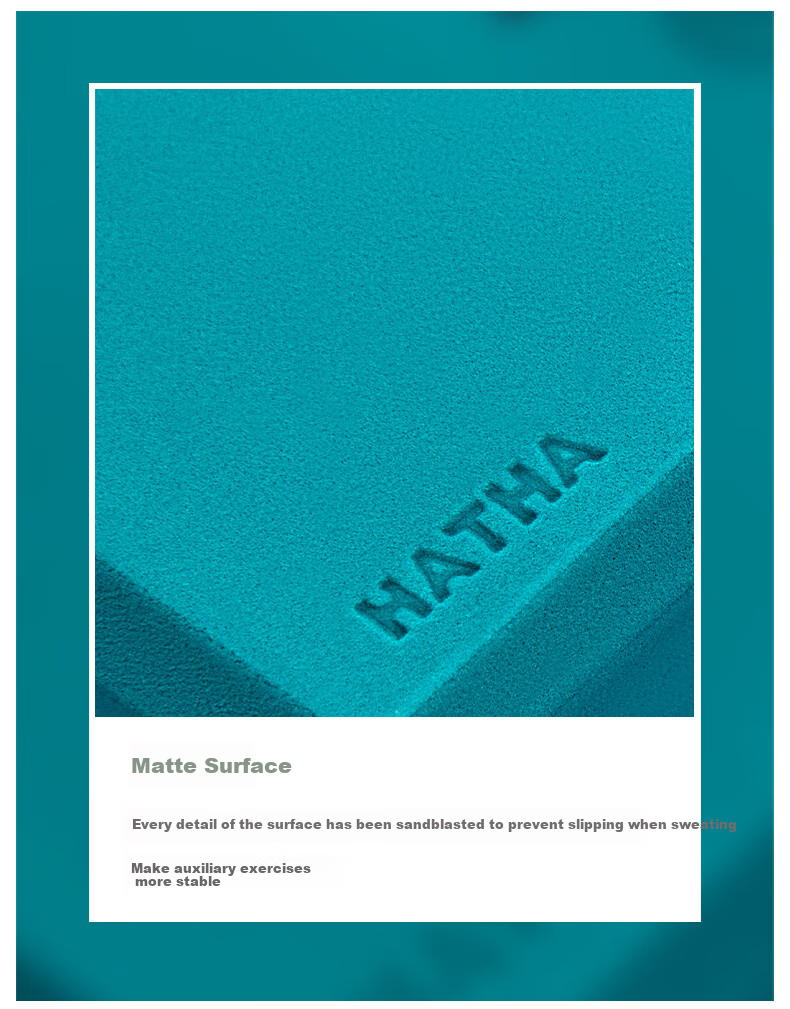 Hata Yoga Brick, Professional High-Density Children's Dance Brick, Textured Non-Slip Foam Block, Specialized Practice Brick for Yoga Studios 7
