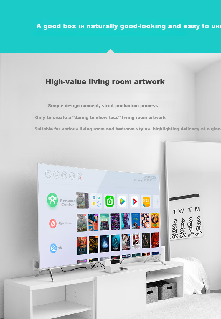 Dangbei TV Box H5, 64GB Smart TV Network Set-Top Box, 8K Decoding, HDR10+, Dual-Band WiFi, Android 12, AI Smart Voice Control, No Startup Ads 13