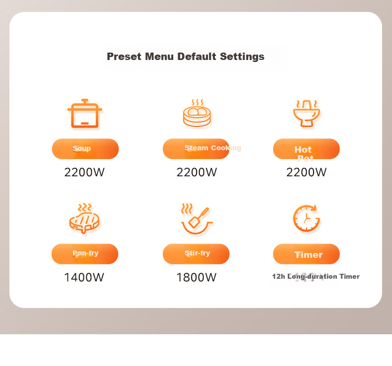 Midea Ceramic Cooker with Tea Brewing Function, Induction Cooker for Home Use, Ultra-Thin 38mm New Large Panel, 2200W High Power, Electromagnetic Stove for Hot Pot And Stir-Frying, Electric Cooker HW22EF01 15
