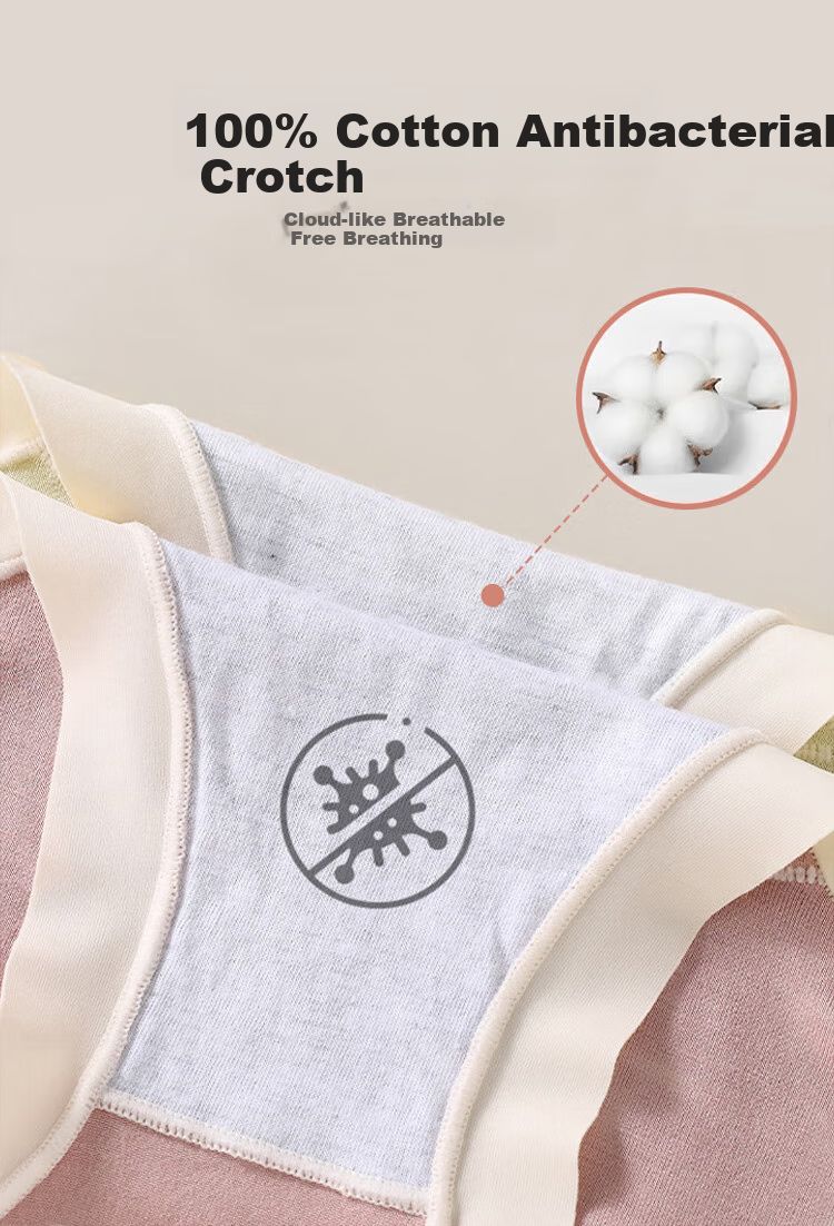 Aibaoshi Maternity Underwear, High-Waist Pure Cotton Crotch, Breathable And Comfortable, Belly Support for Pregnant Women, 3-Pack M632 XXL 5