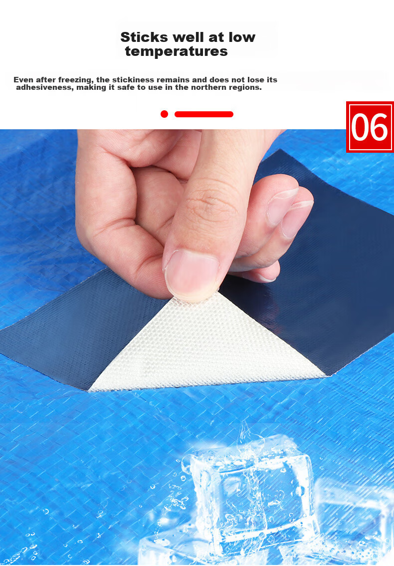 Mileqi Tarpaulin Repair Tape, Strong Adhesive And Anti-Aging, Canvas Tarpaulin Patch for Holes And Rain, Truck Tape, Red - 20cm Wide * 8m Long 5