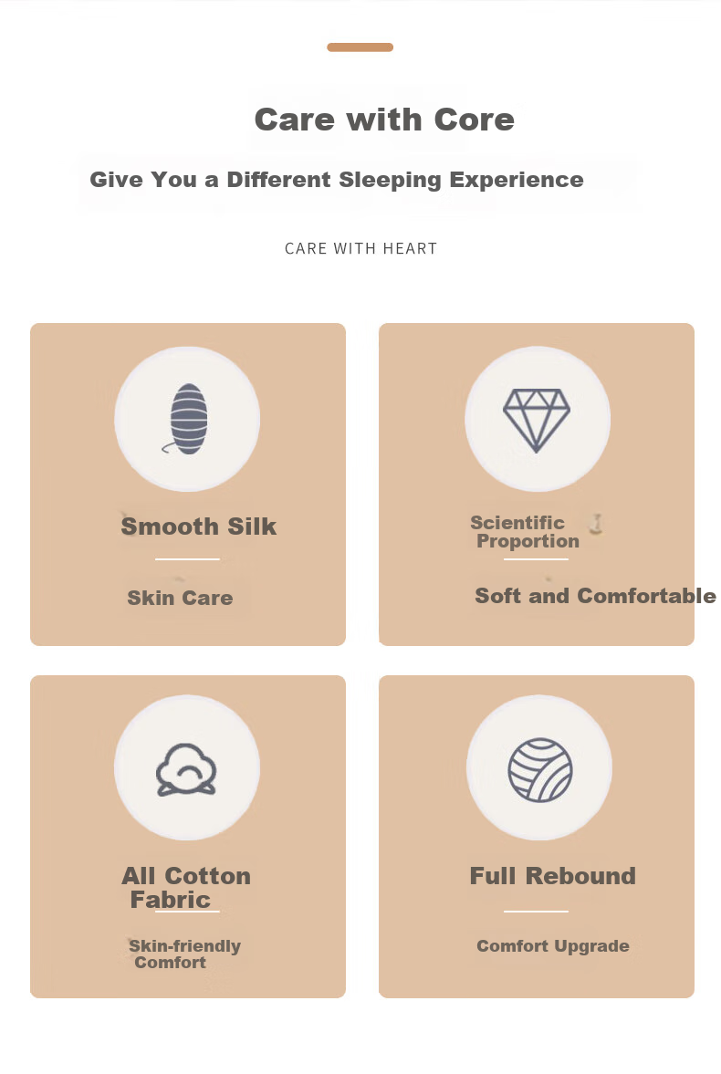 FUANNA Silk Pillow, Skin-Friendly Fabric Antibacterial Cervical Pillow, Home Soft Pillow Adult Pillow Core Set of Two 74*48cm 1