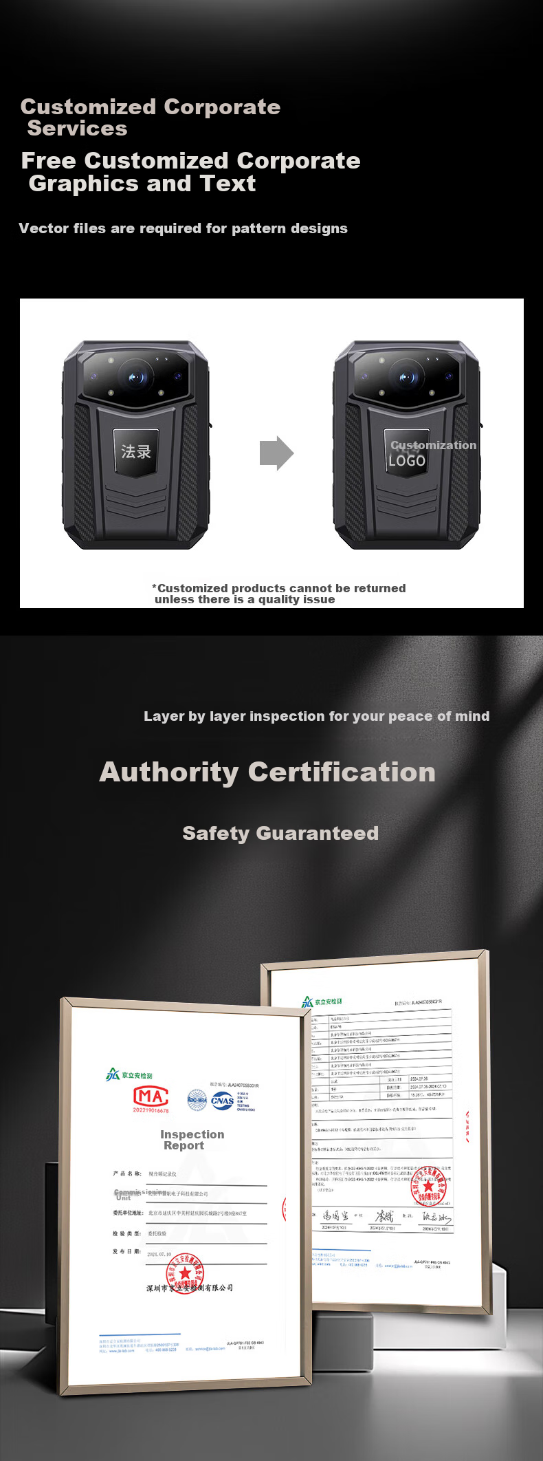 Falu Law Enforcement Body Camera, 4K High-Definition Night Vision, Chest-Mounted Work Recorder, Portable Recording Device DSJ-F6 5