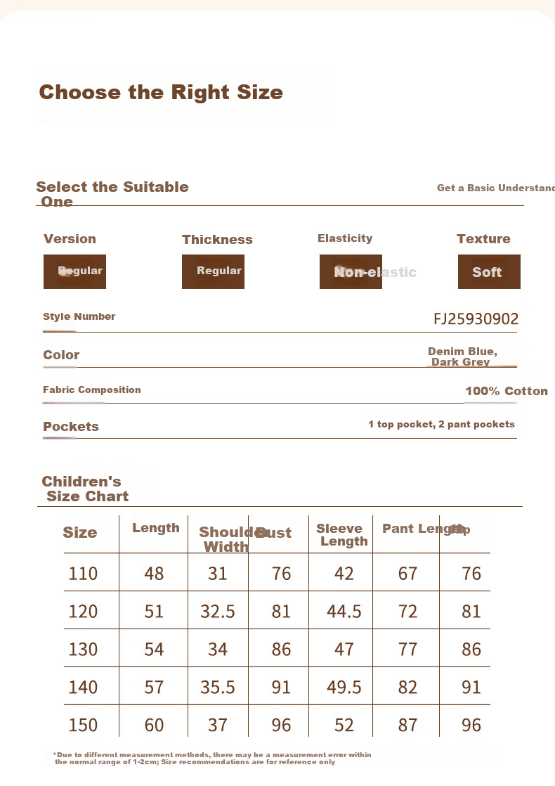 Fenteng Children's Pajamas for Girls, Antibacterial Pure Cotton Spring Cartoon Long-Sleeve Sleepwear for Older Kids 14