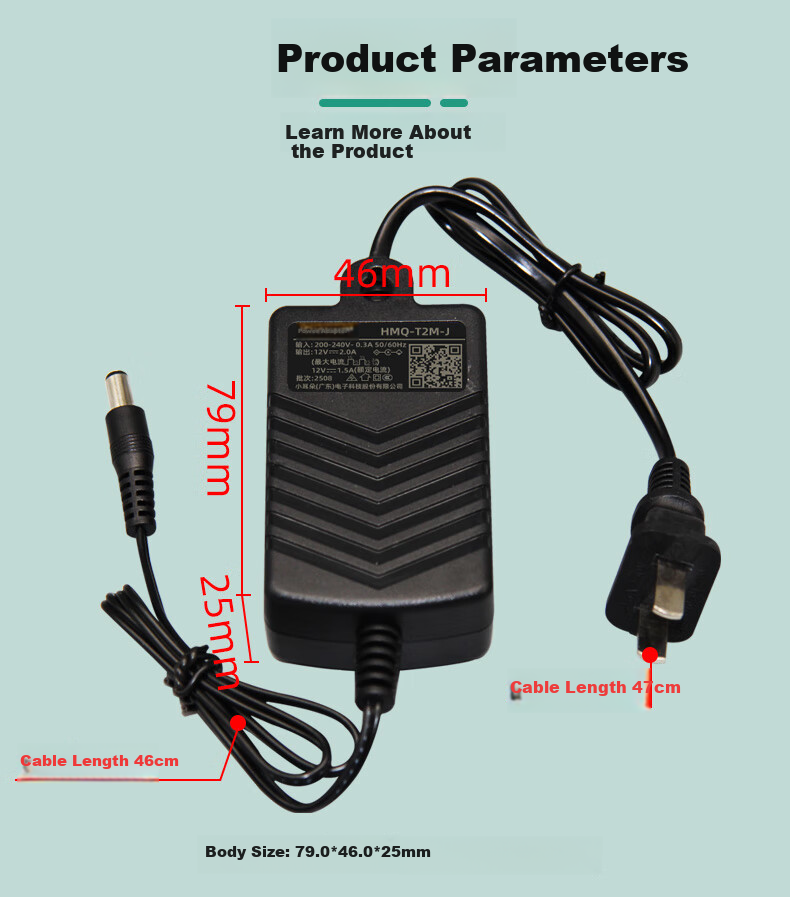 Xiaoerduo Gigabit PoE Power Adapter, Supply Adapter, Camera Wireless AP Router Bridge DC53.5V0.7A Module Network Port HMQ-P36K 8