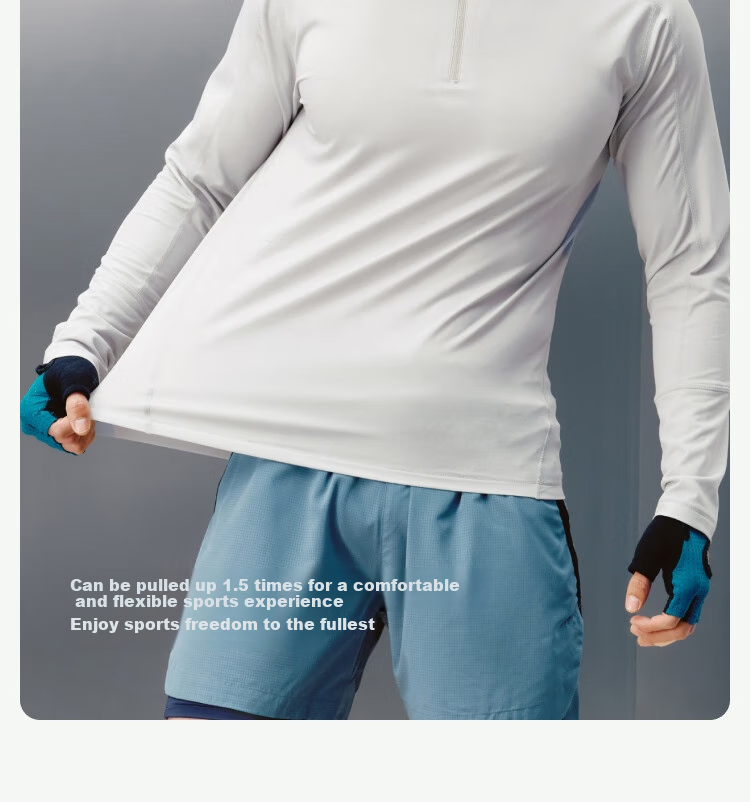 JD Original Summer Sports T-Shirt for Men, Running Fitness Training Base Layer Long-Sleeve Quick-Dry Top Premium Clothing, Black XL 16