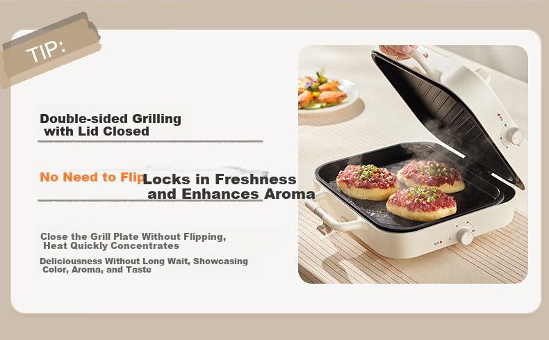 SUPOR Electric Grill Pan, Home Multi-Functional Non-Stick Grill, Detachable And Foldable Outdoor High-Power Barbecue GJ5030P818 22