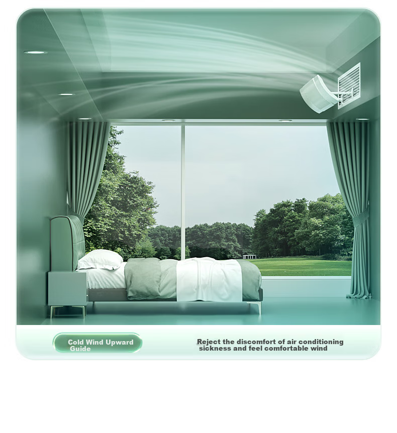 Beishi Air Conditioner Wind Deflector Universal Airflow Guide Wind Curtain Portable Hanging Wind Shield Cloth 4