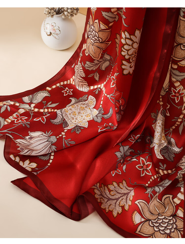 Hodo 100% Mulberry Silk Scarf Shawl for Women, Gift Box Set, Romantic 520 Gift for Loved Ones 8
