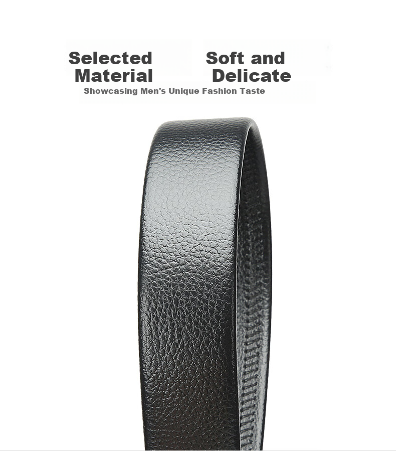Bopai Men's Leather Belt, Business Automatic Buckle Waistband, 13-123501 6
