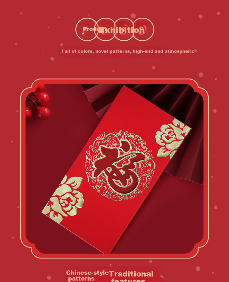 Cuttlefish Red Envelopes Money Soon 6-Pack New Year Spring Festival Opening Red Packet Lucky Money Bag Birthday Thousand Yuan 4