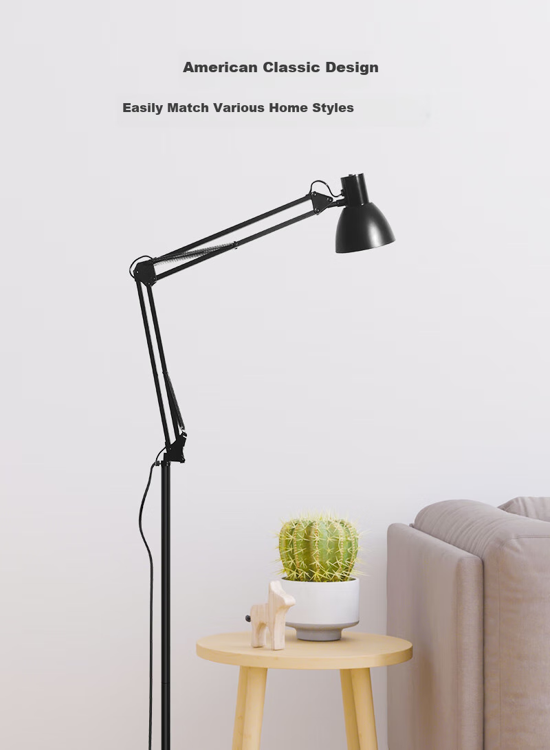Haoshili Student Desk Piano Lamp, Living Room Bedroom Bedside Lamp, American-Style Adjustable Floor Lamp 2